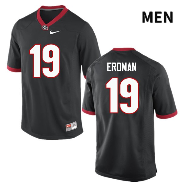 Georgia Bulldogs Men's Willie Erdman #19 Black Stitched College UGA Football Jersey 23EX013AA